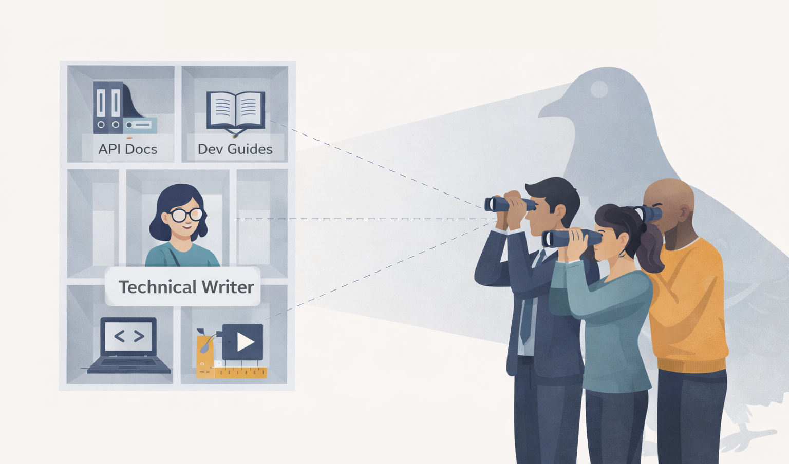 Visual example showing how portfolio pigeonholing limits career opportunities